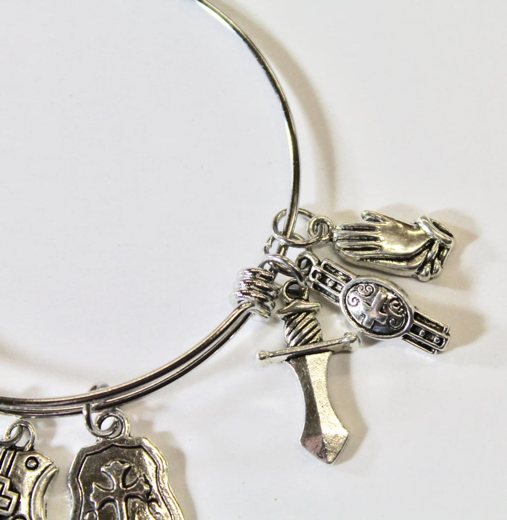 Full Armor of God Expanding Bangle Charm Bracelet, Gift For Her, Teen Gift, Christian Jewelry Gift, Bible Verse Jewelry, Scripture Gift